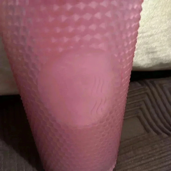 Starbucks Pink Lemonade 2022 Studded Matte Frosted 16oz Cup Tumbler - Picture 2 of 5